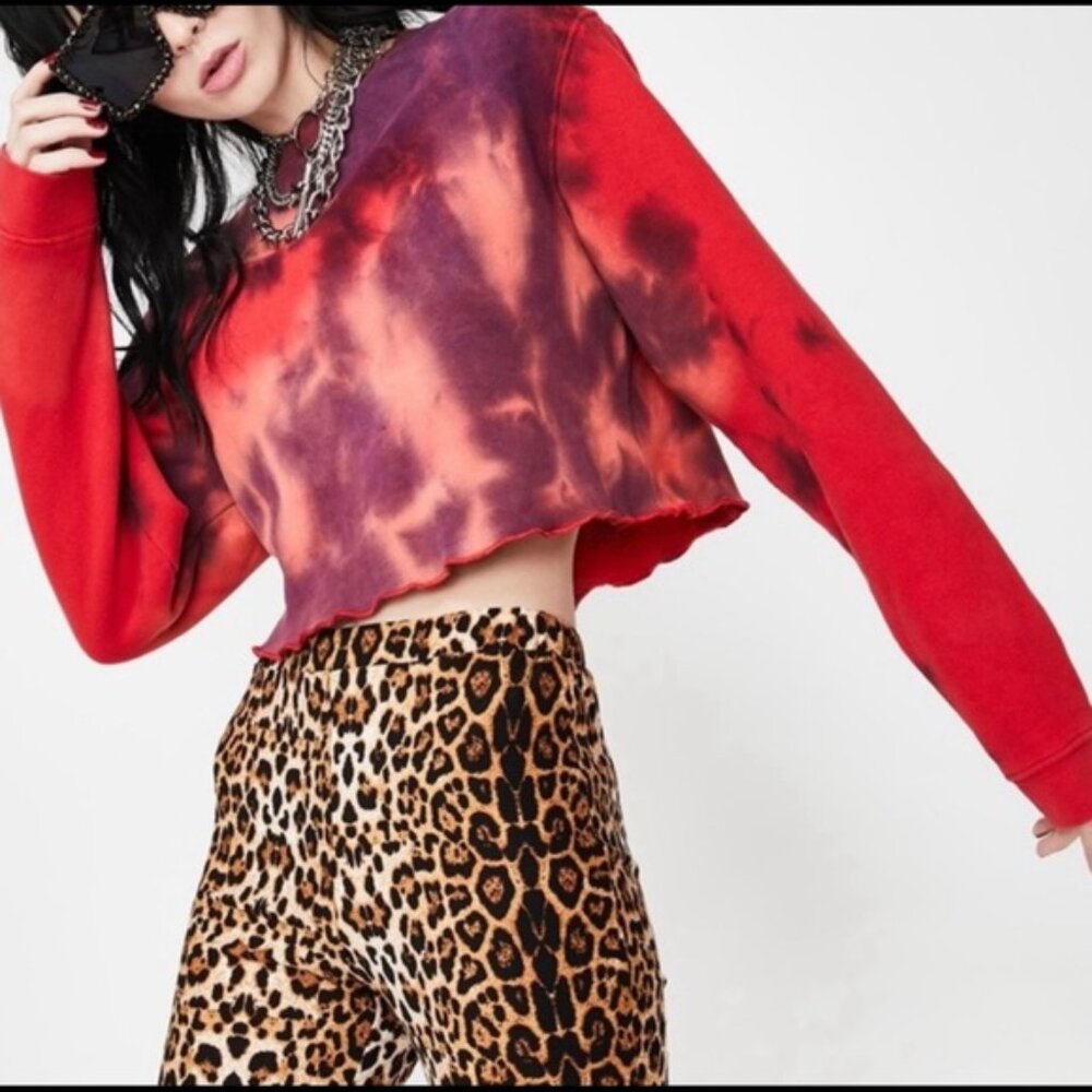 NEEMA ~ Chloe Tie Dye Cropped Sweatshirt in size Small